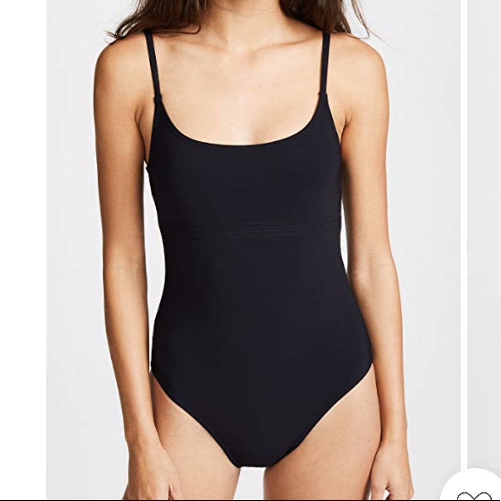 HOST PICK!! 💗 NWT Karla Colletto Skinny Strap Black One Piece Swimsuit